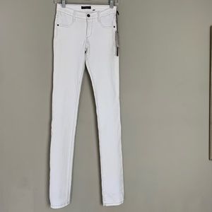 James Jeans Sabrina Cuffable Straight White Jeans